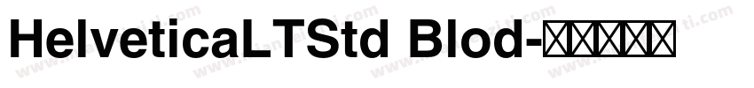 HelveticaLTStd Blod字体转换